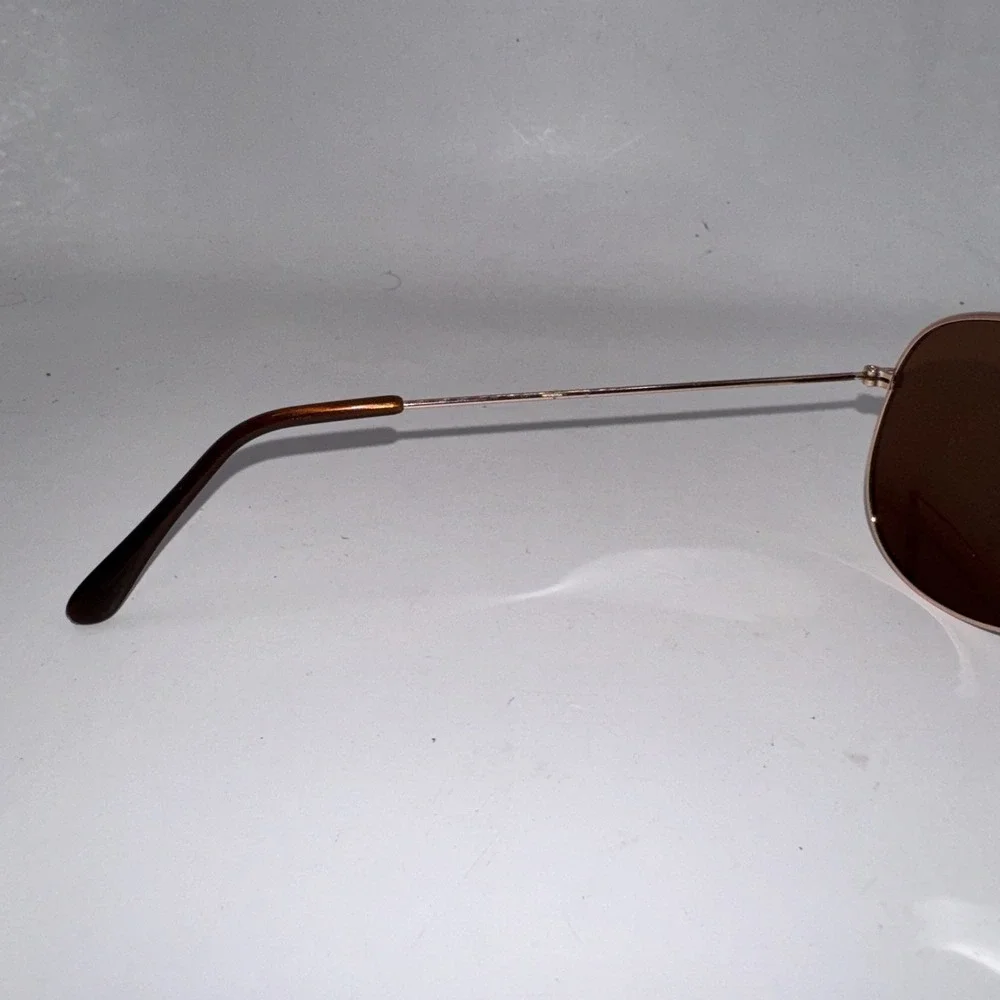 Rose Gold and Diamond Aviator Sunglasses 719175090135